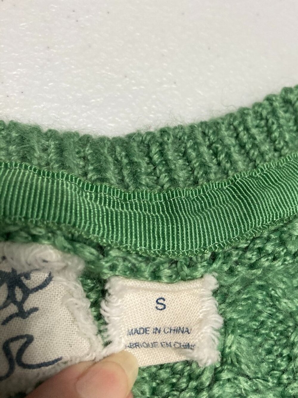Field Flower by Anthropologie BubblePopcorn Stitch Knit Crewneck Sweater Green S - Picture 8 of 12